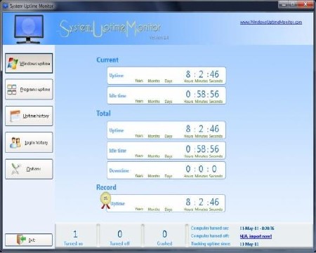 System Uptime Monitor 1.0