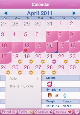 Period Diary Pro (Menstrual Calendar) v1.3 [iPhone/iPod Touch]