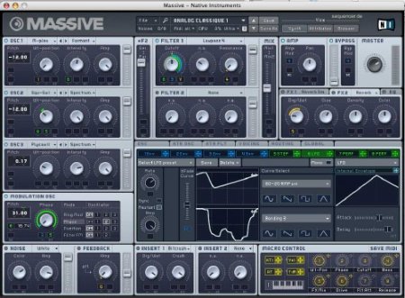 Native Instruments Massive v1.2.1  (VSTi, AU, RTAS)  for Mac OS X