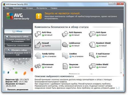 AVG Anti-Virus Pro | Internet Security 2011 10.0.1382 Final ML/RUS