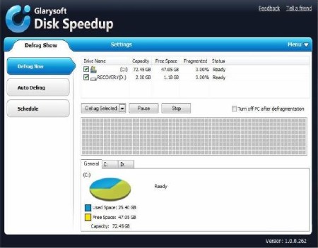 Glarysoft Disk SpeedUp 1.4.0.888