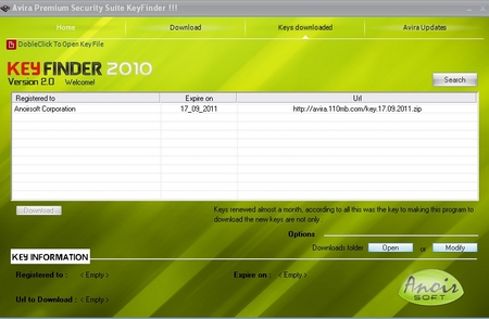 Avira Key Finder2010 V2.0 Professional