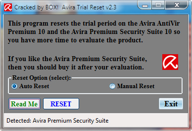 Avira Trial Reset v2.3 by box