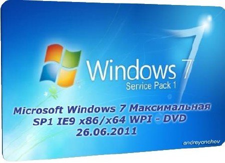 Microsoft Windows 7  SP1 IE9 x86 WPI - DVD 26.06.2011