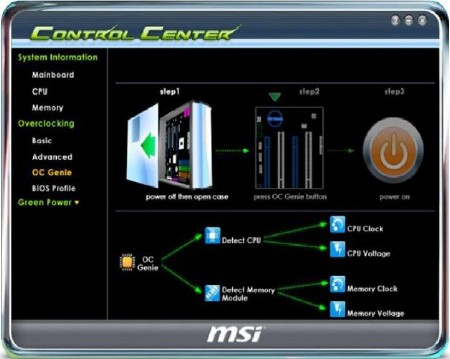 MSI Control Center CPU 1.0.220