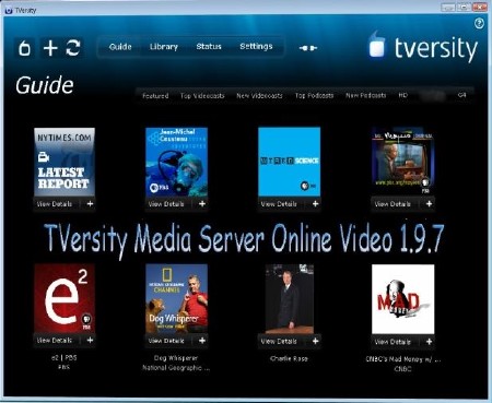 TVersity Media Server Online Video 1.9.7