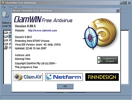 ClamWin Free Antivirus 2.2