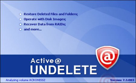 ActiveAT UNDELETE v 7.3.003 Enterprise Edition + Crack