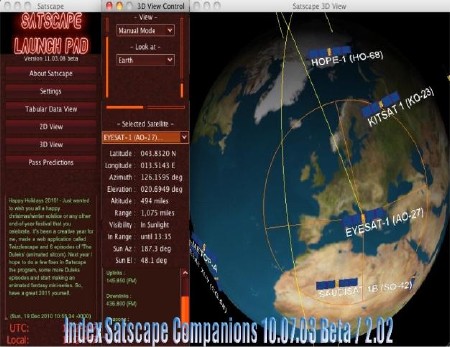 Index Satscape Companions 10.07.03 Beta / 2.02