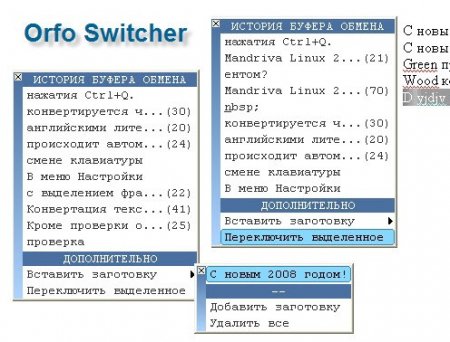   - Orfo Switcher Pro