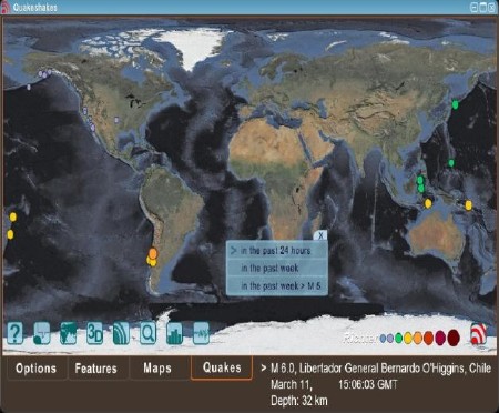 Reflection of activity of volcanos 2.2.5