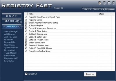 Registry Fast v5.0.20111021