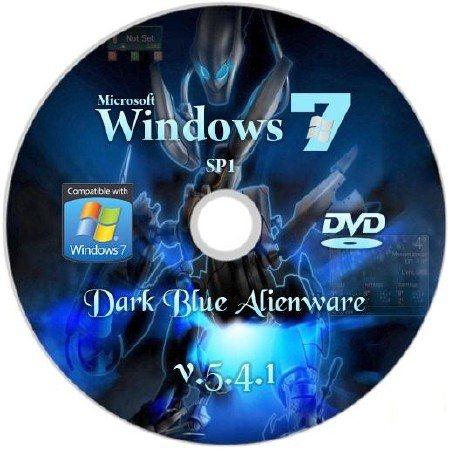 Windows Se7en Dark Blue Alienware SP1 x86 Rus