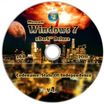 Windows 7 xDark Deluxe x64 v4.5 RG - Codename: State Of Independence v4.5 (2011/RUS/ENG)