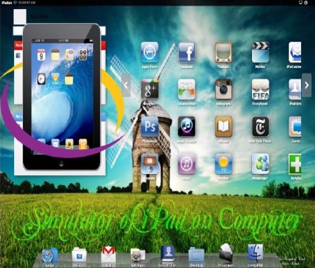 Simulator of iPad on omputer