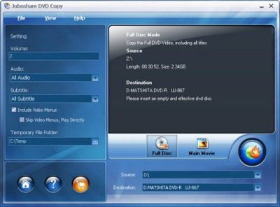 Joboshare DVD Copy v3.1.7.1028