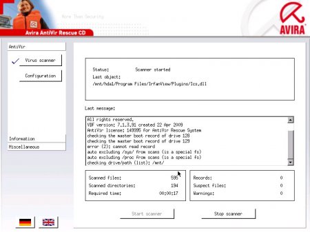 Avira Antivir Rescue System 3.7.1 (27.11.2011)