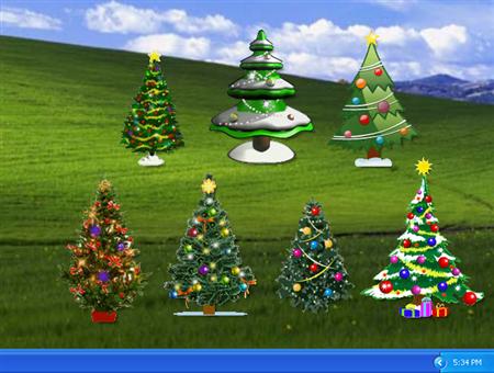 Animated Christmas Tree for Desktop 2012