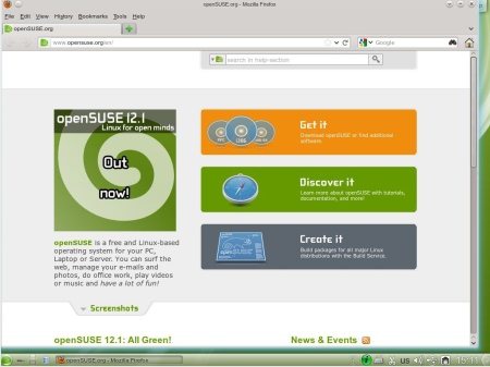 openSUSE 12.1 "Edu Li-f-e" [i686] (1xDVD)