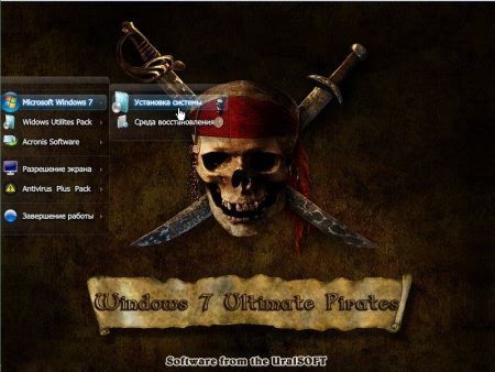 Windows 7x86 Ultimate UralSOFT Pirates v.1.3.12