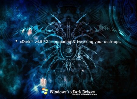 Windows 7 xDark Deluxe v4.6 x64 RG - Codename: State Of Independence (DEC. 011)