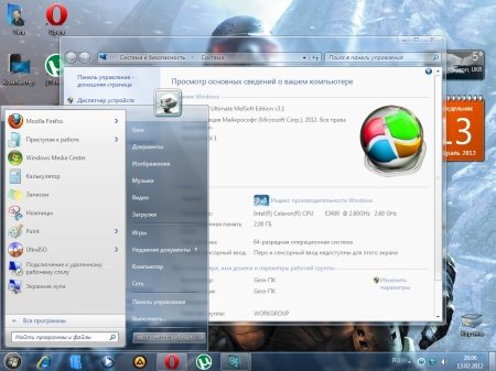 Windows 7 MelSoft Edition v3.1 02.2012 (x86/x64/RUS/2012)