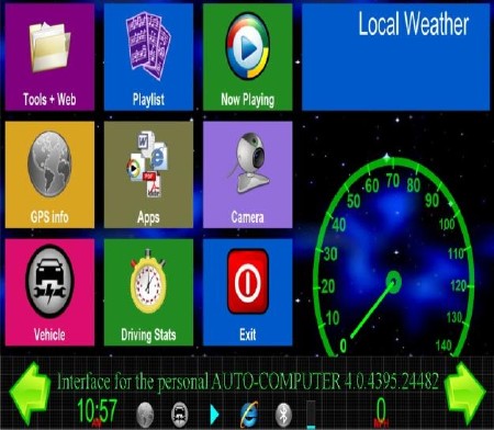 Interface for the personal AUTO-COMPUTER 4.0.4395.24482