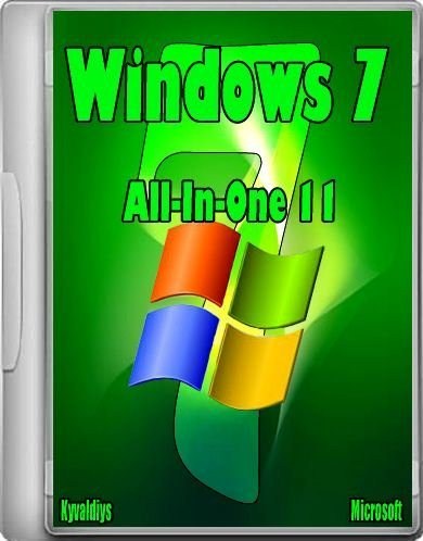 Windows 7 SP1 Russian Activated All-In-One 11 in 1 by Kyvaldiys (2012/Rus)