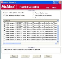 McAfee AVERT Stinger 10.2.0.589+ Rootkit Remover