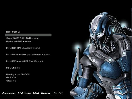 AlexMak USB Predator Install (XP/Win7/Win8RP/x86/x64/RUS/2012)