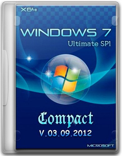 Windows 7 Ultimate SP1  ru Compact V 03.09.12 (x64/2012)