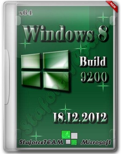 Windows 8 Build 9200 x64 v.6.2 (18.12.2012)  StaforceTEAM (RU/EN/DE)