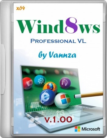 Windows 8 Professional VL by Vannza v1 (X64/2012/RUS)