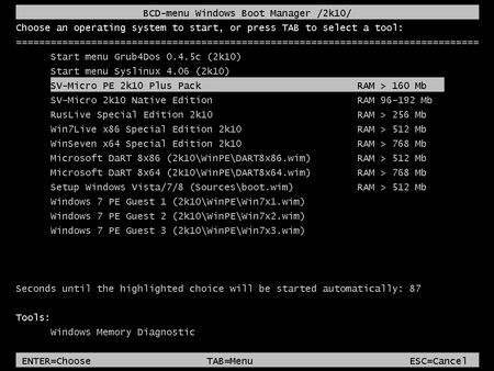 SV-MicroPE 2k10 Plus Pack CD/USB/HDD 2.7.1 Unofficial build (2013)