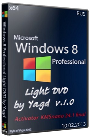 Windows 8 x64 Professional Light DVD by Yagd 1.00