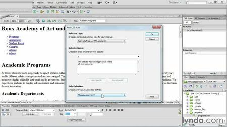 Dreamweaver CS6 Essential Training -   [2012] [EN] PCRec