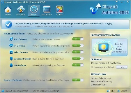 Kingsoft Antivirus 2012 SP5.6.12121215