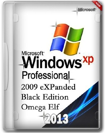 Windows XP SP3 2009 eXPanded Black Edition Omega Elf (2013/RUS)