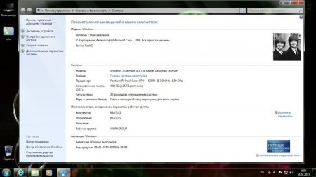 Windows 7 Ultimate SP1 The Beatles Design By StartSoft 23-24 (x86/x64)