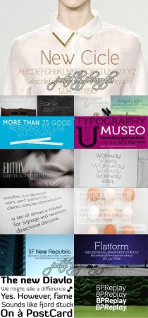 Fonts - 30 Sleek Minimalist Designs Fonts