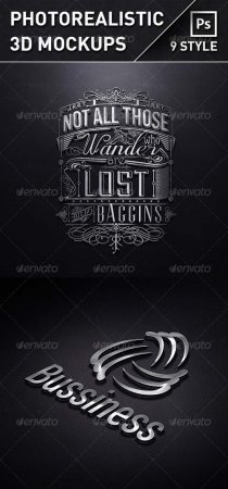 PSD - GraphicRiver Photorealistic 3D Mock-Ups