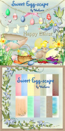 Scrap Set - Sweet Egg-scape PNG and JPG Files