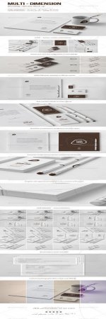 PSD - GraphicRiver Multi-dimension Branding Identity Mock-up IV