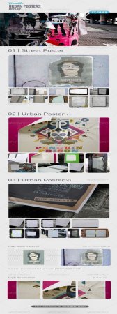 PSD - GraphicRiver Urban Poster Mock-Up Bundle