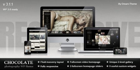 PSD - ThemeForest - Chocolate WP v3.1.1 - Responsive Photography Theme