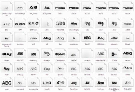 Fonts - 141 Fonts From Popular Films, Brands and Games