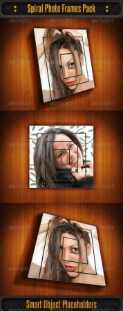 PSD - GraphicRiver - Spiral Photo Fram Pack