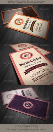 PSD - Retro Business Card Template