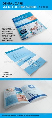 PSD - Dental Care A4 Brochure