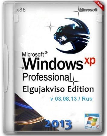 Windows XP Pro SP3 x86 Elgujakviso Edition v.03.08 (2013/RUS)